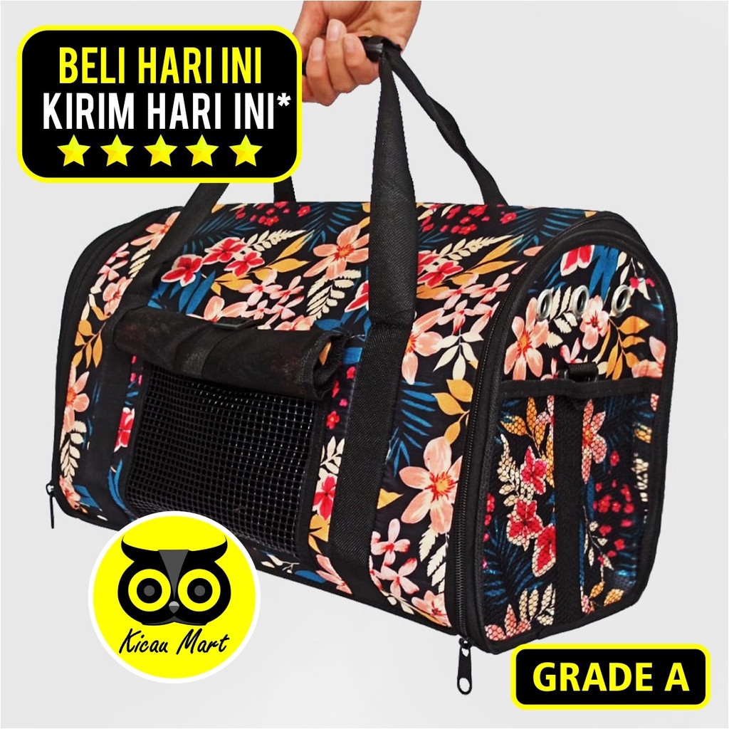 TAS TRAVEL BAWA HEWAN PET CARGO CARRIER KUCING ANJING BURUNG SELEMPANG JINJING BOX CAGE BAG TASHWN