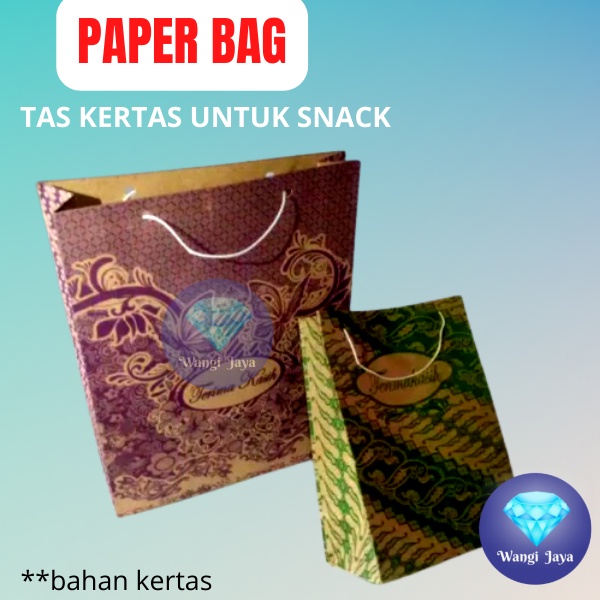 Tas Kertas/Paper bag/Tas Snack Hajatan [Eceran] Termurah