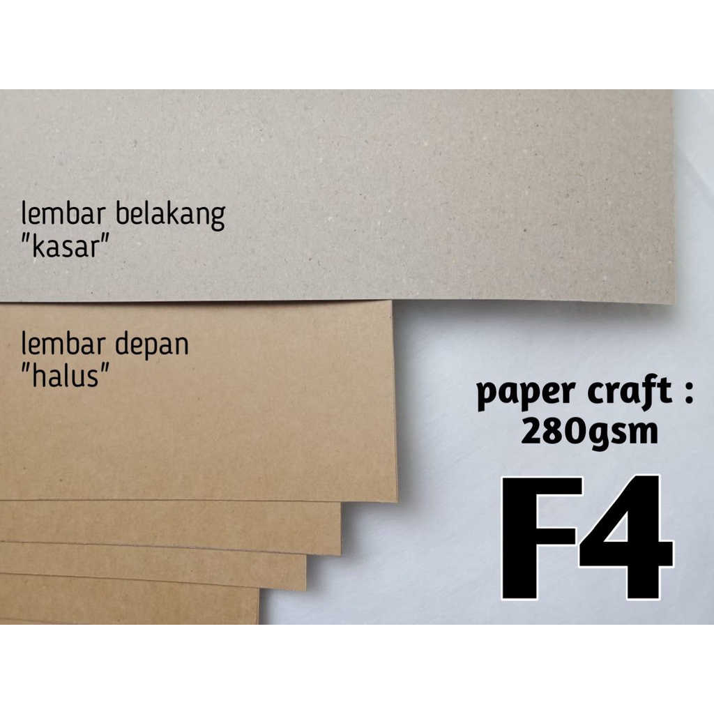 

kertas samson/kraf F4 280gsm isi 50lbr