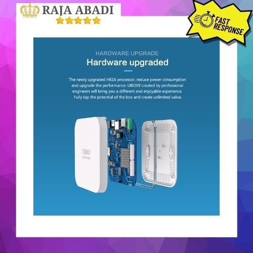 UNBLOCK TECH 9 UBOX 9 PRO MAX - Android 10.0 TV Box - RAM 4GB ROM 64GB