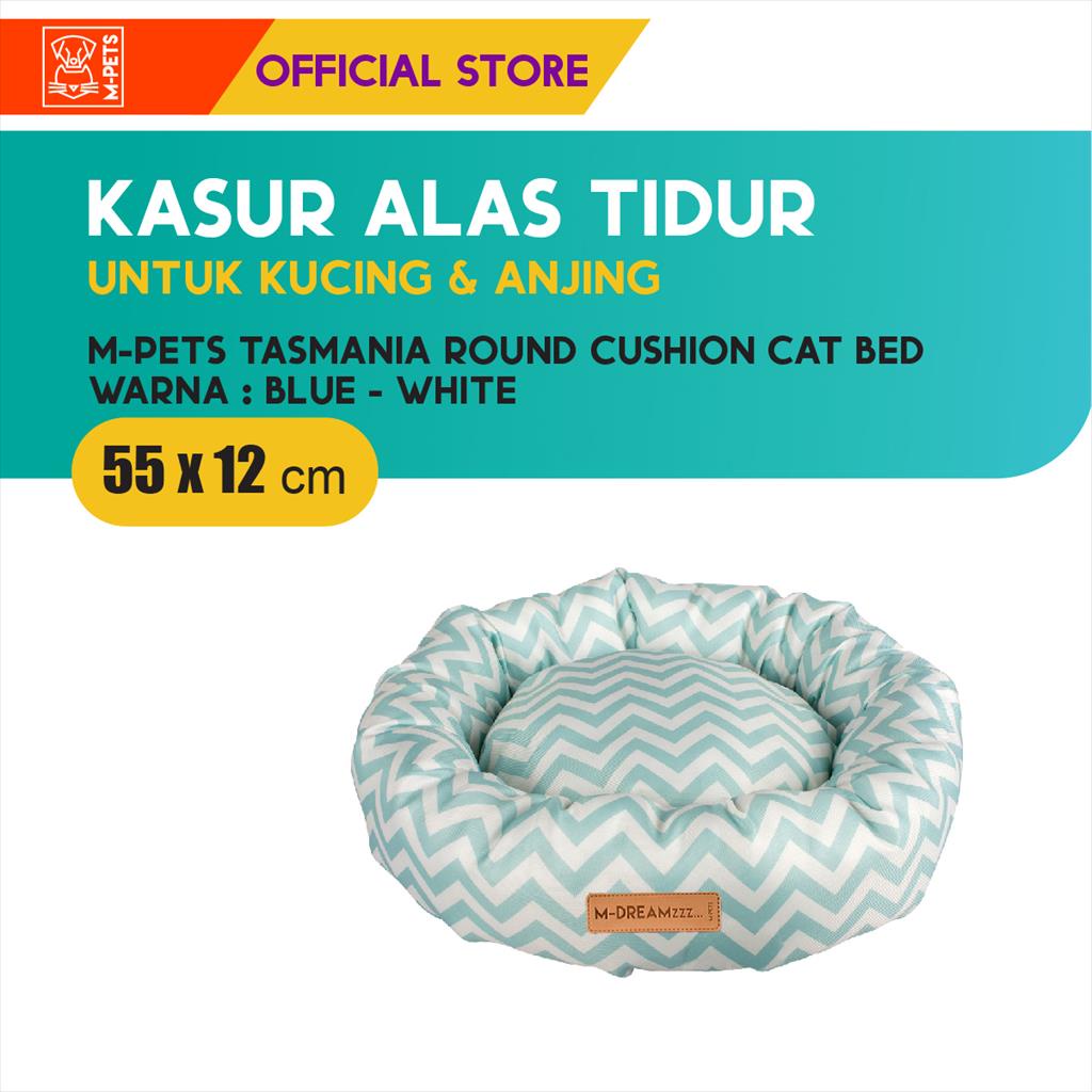 M-Pets Tasmania Round Cushion Cat Bed / Kasur Kucing / Alas Tidur