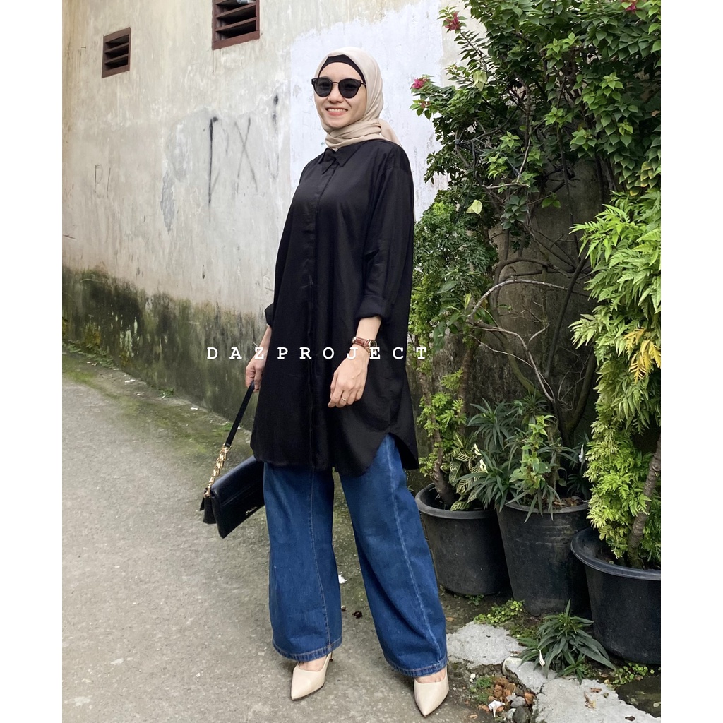 Zeza Tunik Rayon Polos adem Original 100% Tunik Rayon Best Seller by DAZPROJECT