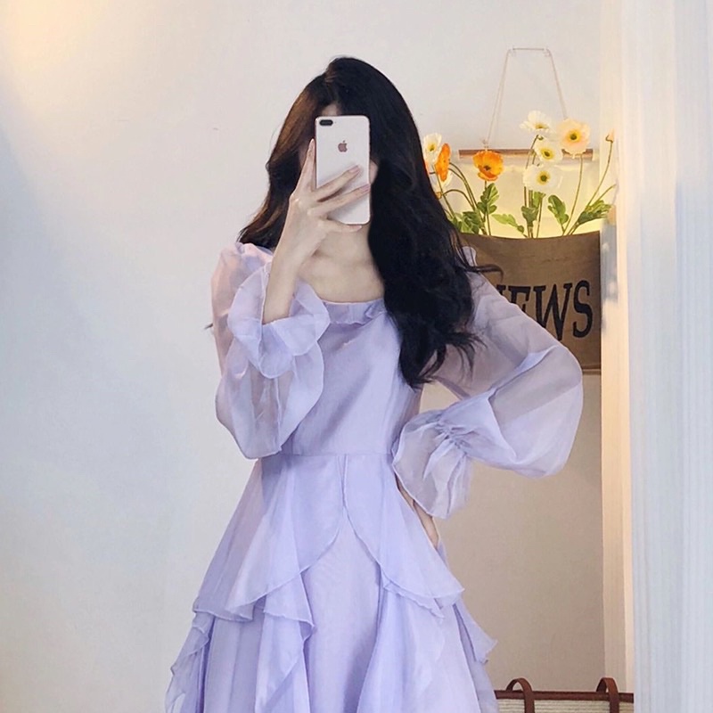HOLIDAY PURPLE DRESS FAIRLY DRESS M127