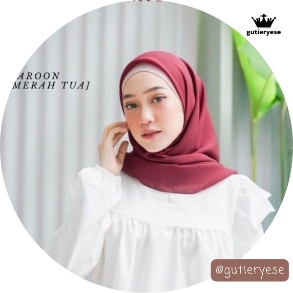 ✨TERBARU✔️ PROMO 12.12 SEGI EMPAT maroon Jilbab Segiempat Bella Square Pollycotton Double Hycon mera