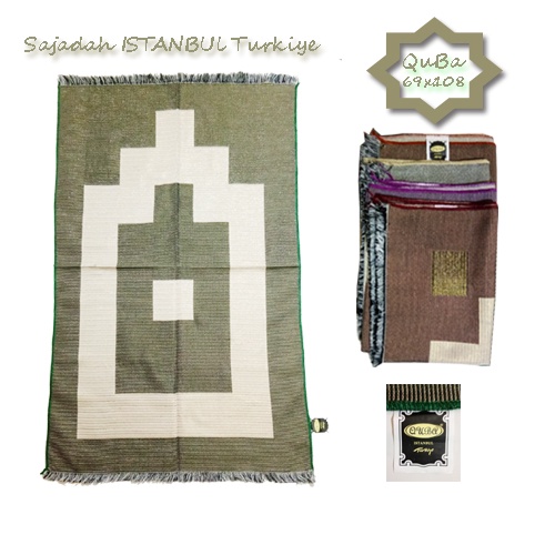 Sajadah Sholat Quba Istanbul Turki Sajadah Turkey Turkiye Size 69x108cm Besar  Murah Random-Vegasus Store (COD)