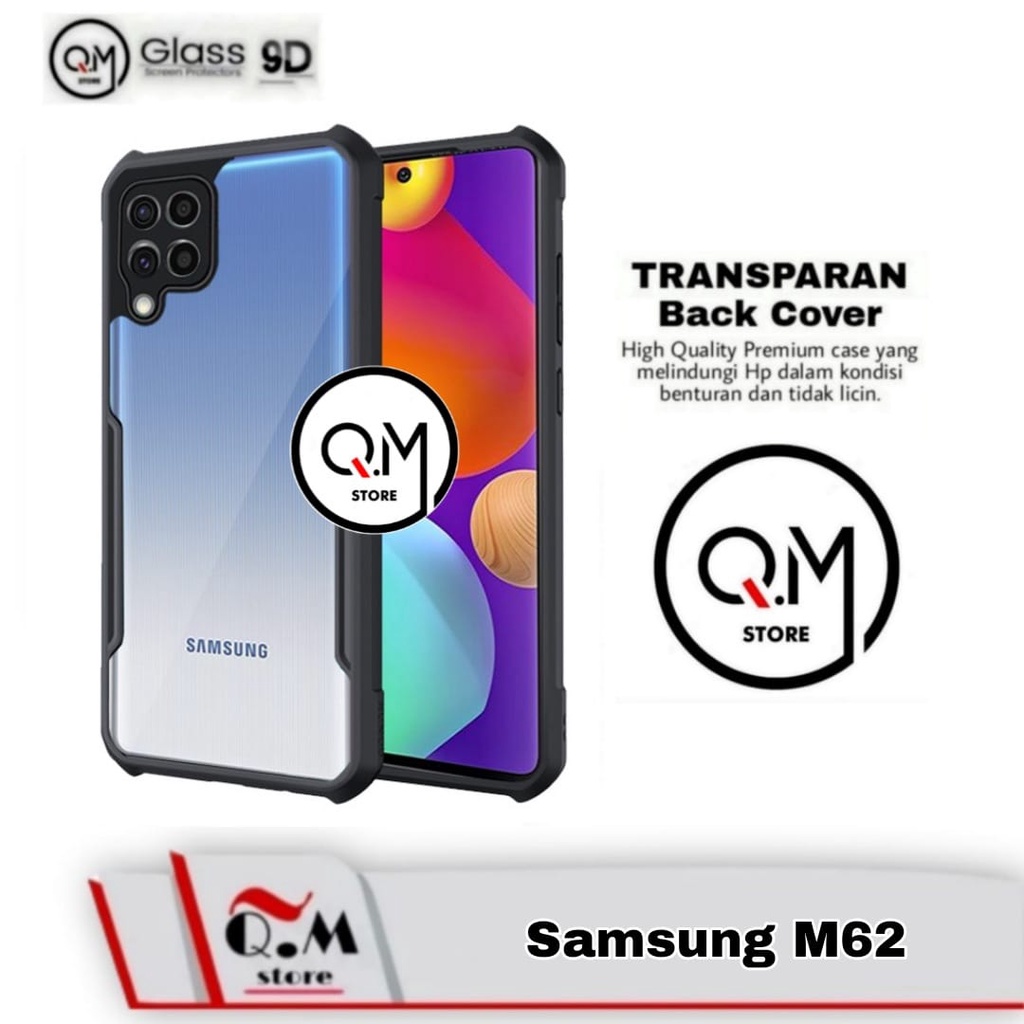 Case Samsung M62 Shockproof Transparent Armor Casing Pelindung Back Cover