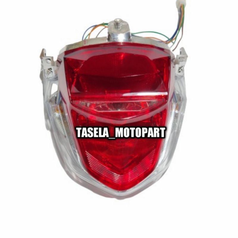 Lampu stop belakang beat pop assy plus soket lampu