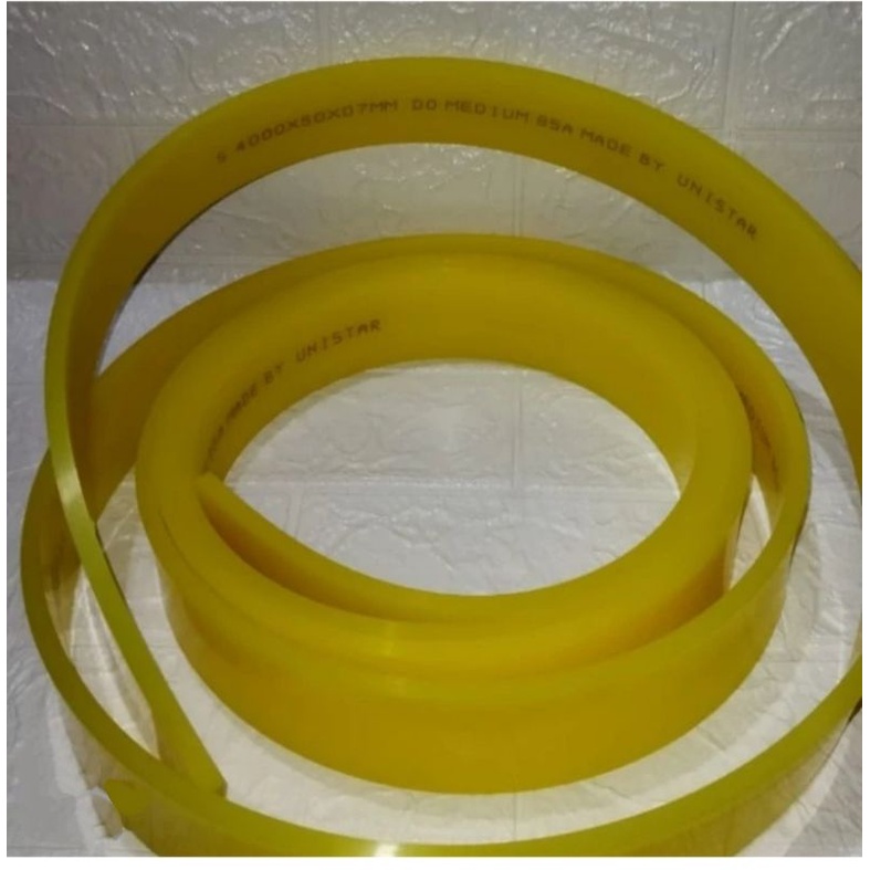 

KARET RAKEL SABLON 7mm KOTAK/PAPAK KUNING Merk UNISTAR