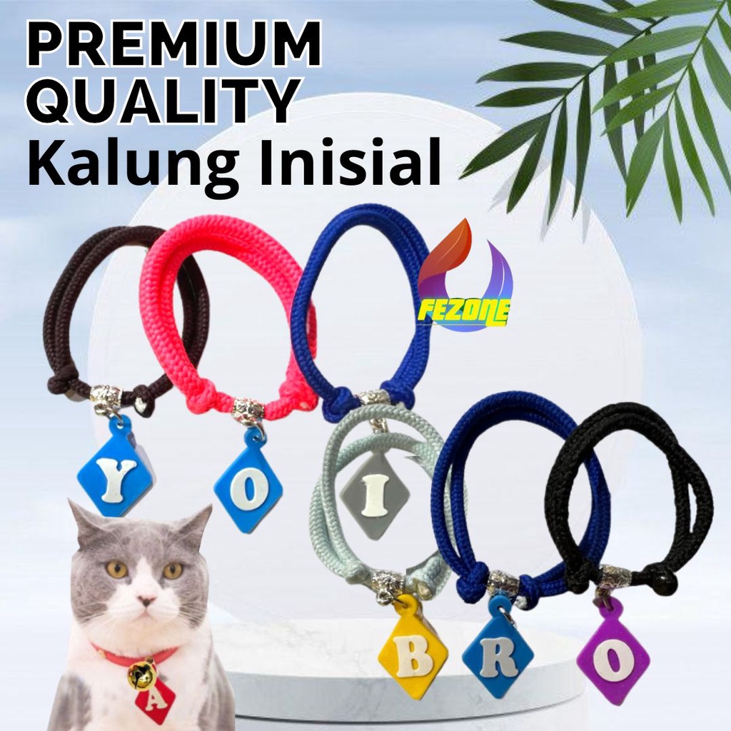 Kalung Kucing Kitten Nama Inisial Kucing FEZONE