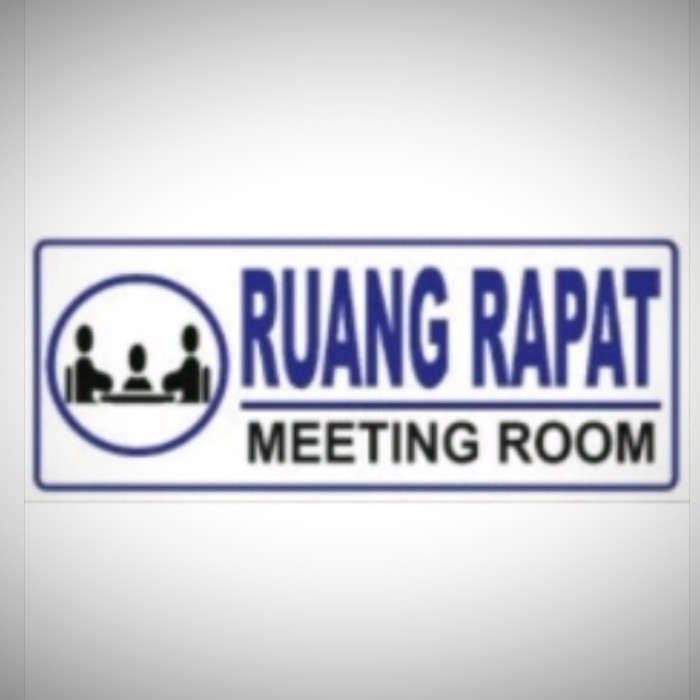 

Acrylic sign label Ruang Rapat