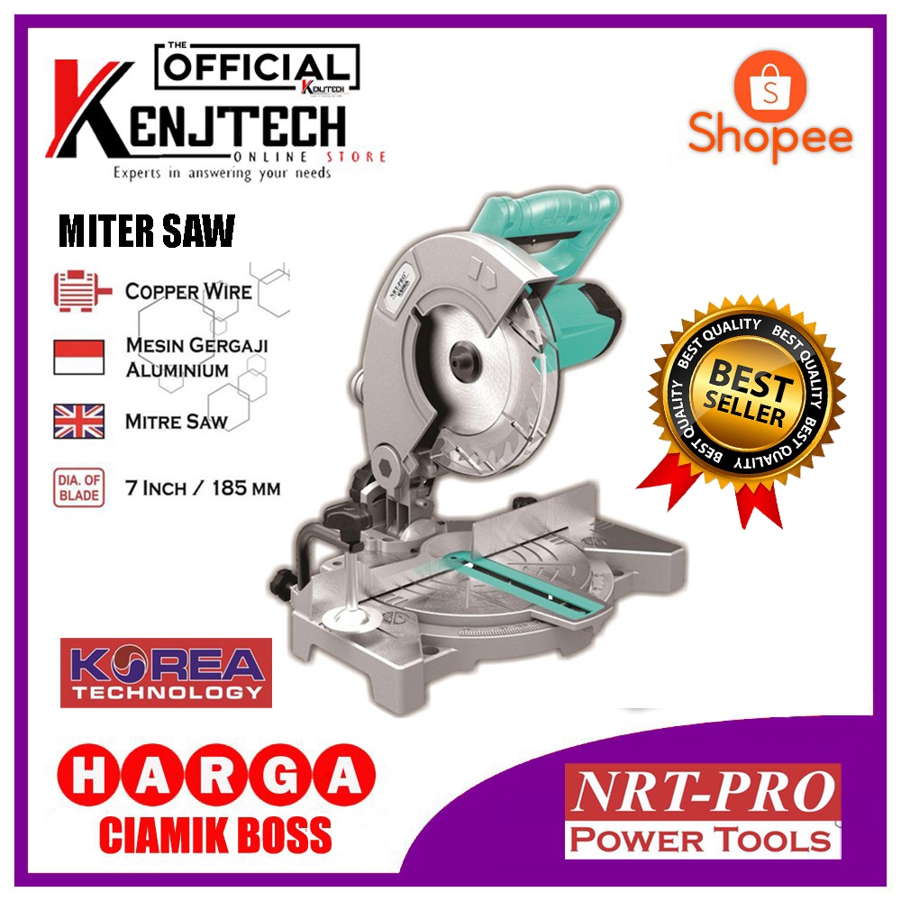 Mitersaw mesin potong nrtpro 7 inch miter saw aluminium Nrt-pro