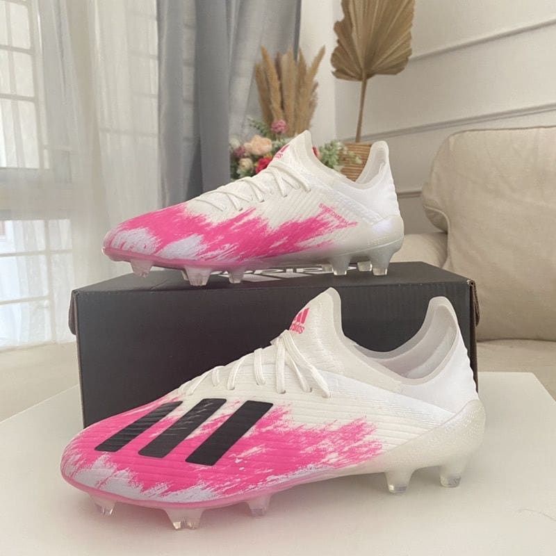 SEPATU BOLA ADIDAS X19.1 WHITE PINK FG-SEPATU BOLA ADIDAS-SOCCER