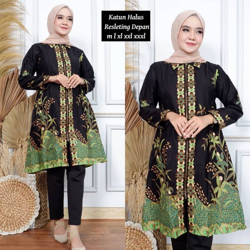 ATASAN BATIK TUNIK BATIK KATUN PRIMA DRESS BATIK SR