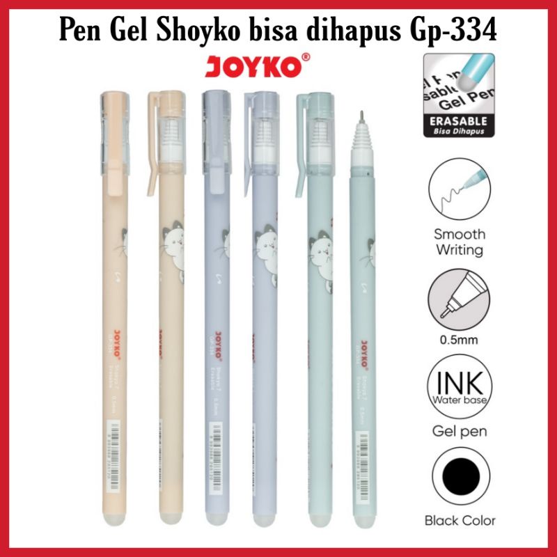 

PULPEN PEN GEL ERASABLE GP-334 SHOKYO 7 / PULPEN BISA DIHAPUS MELODY