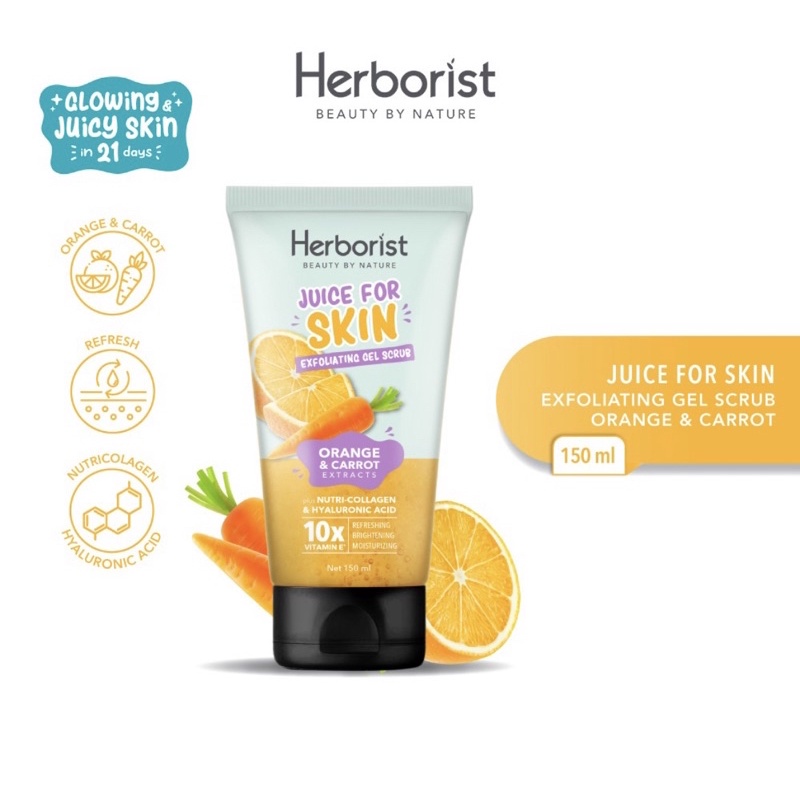 ❤ defreshly ❤ Herborist Juice For Skin Exfoliating Gel Body Scrub - 150gr