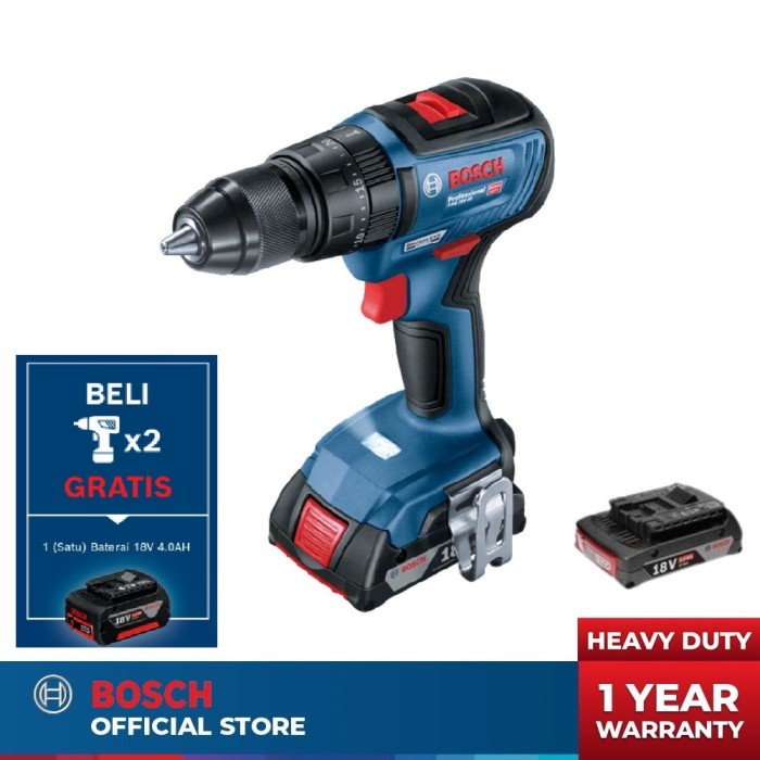 BOSCH GSB 18V-50 - MESIN BOR TEMBOK BATERAI CORDLESS DRILL BRUSHLESS ORIGINAL