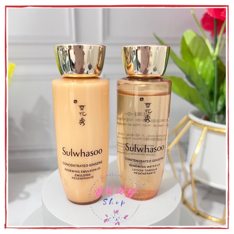 Sulwhasoo Concentrated Ginseng Renewing Water 15ml 25ml + Ginseng Emulsion 15ml 25ml