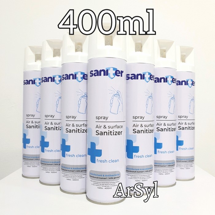 Disinfektan Saniter Spray Air Surface Sanitizer 400ml