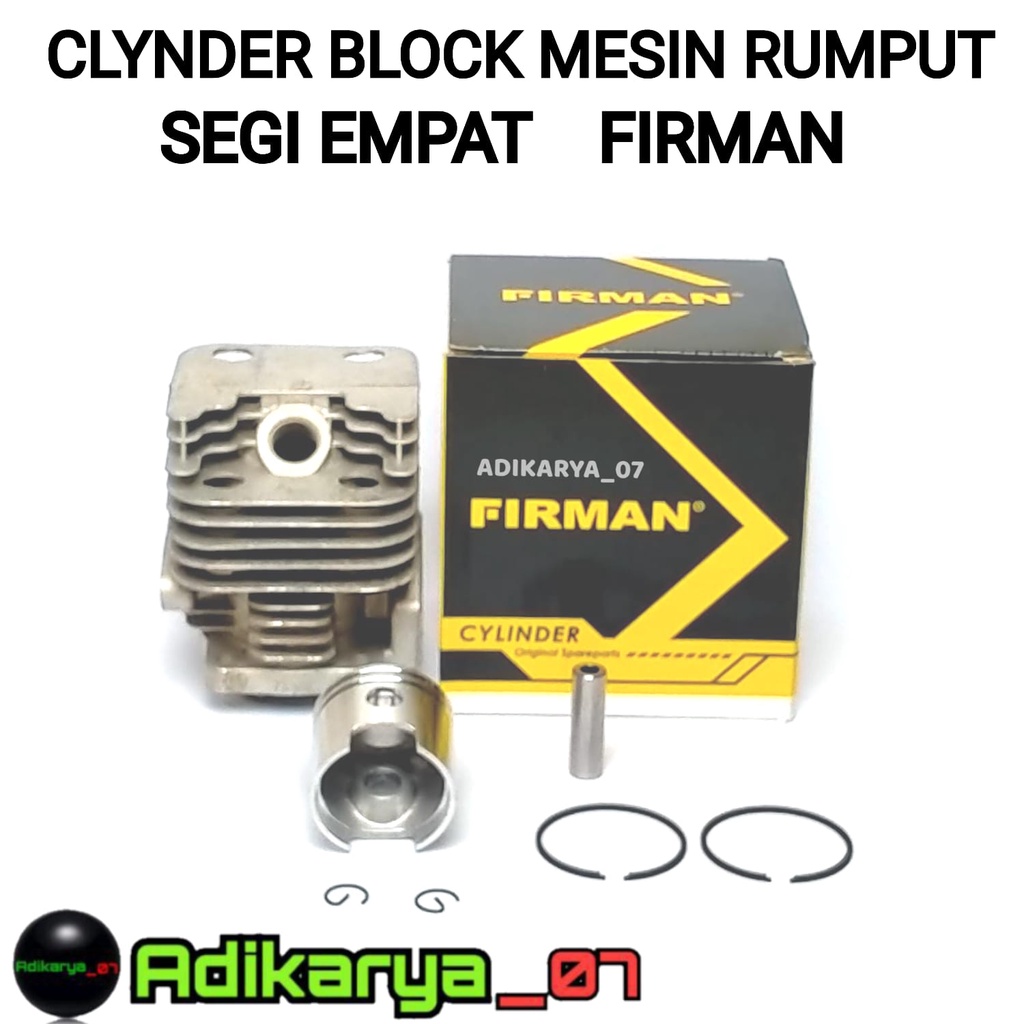 Cylinder block blok mesin potong rumput model segi empat 328 318 FIRMAN