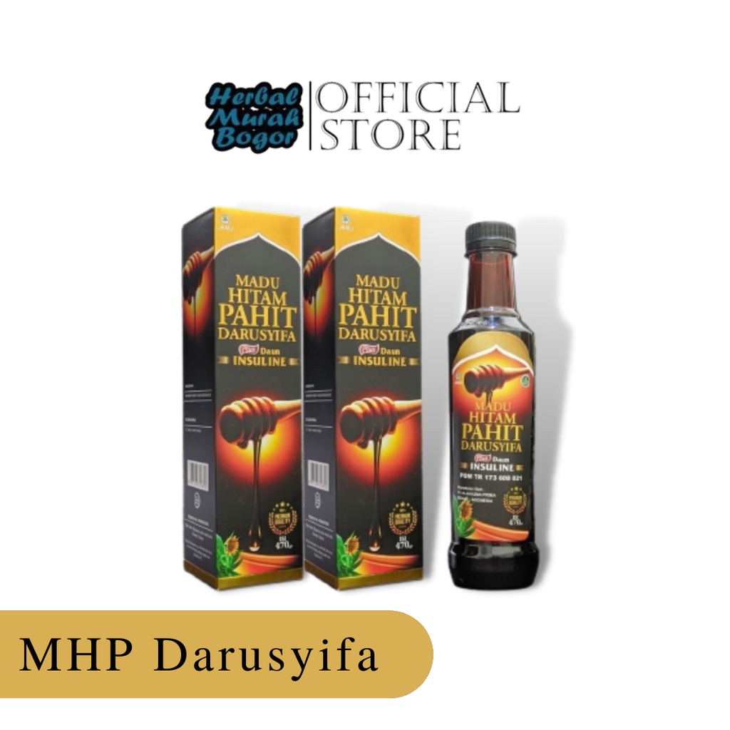 

Madu Hitam Pahit Insulin Darusyifa 470gr Plus Sambiloto Propolis Madu Pahit Diabet Darusyifa