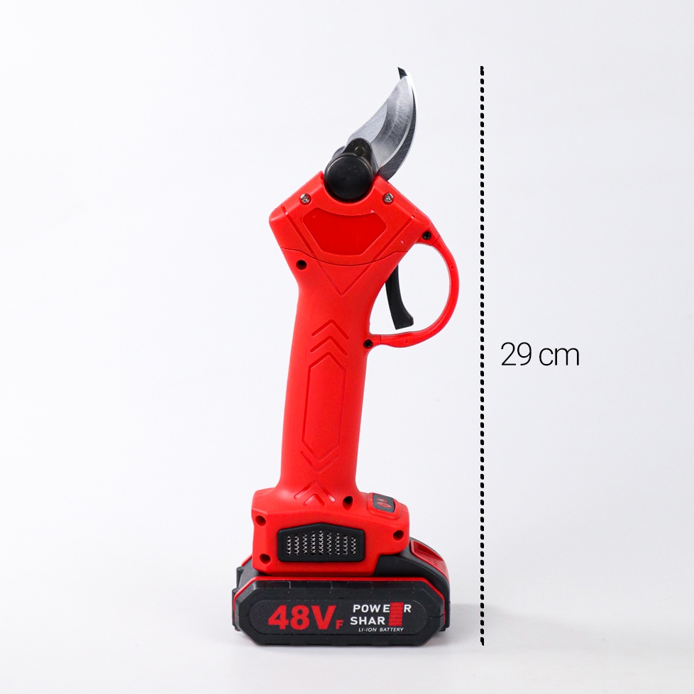 Gunting Taman Electric Pruning Shear Scissors Cordless 48V - VIO48 - Red