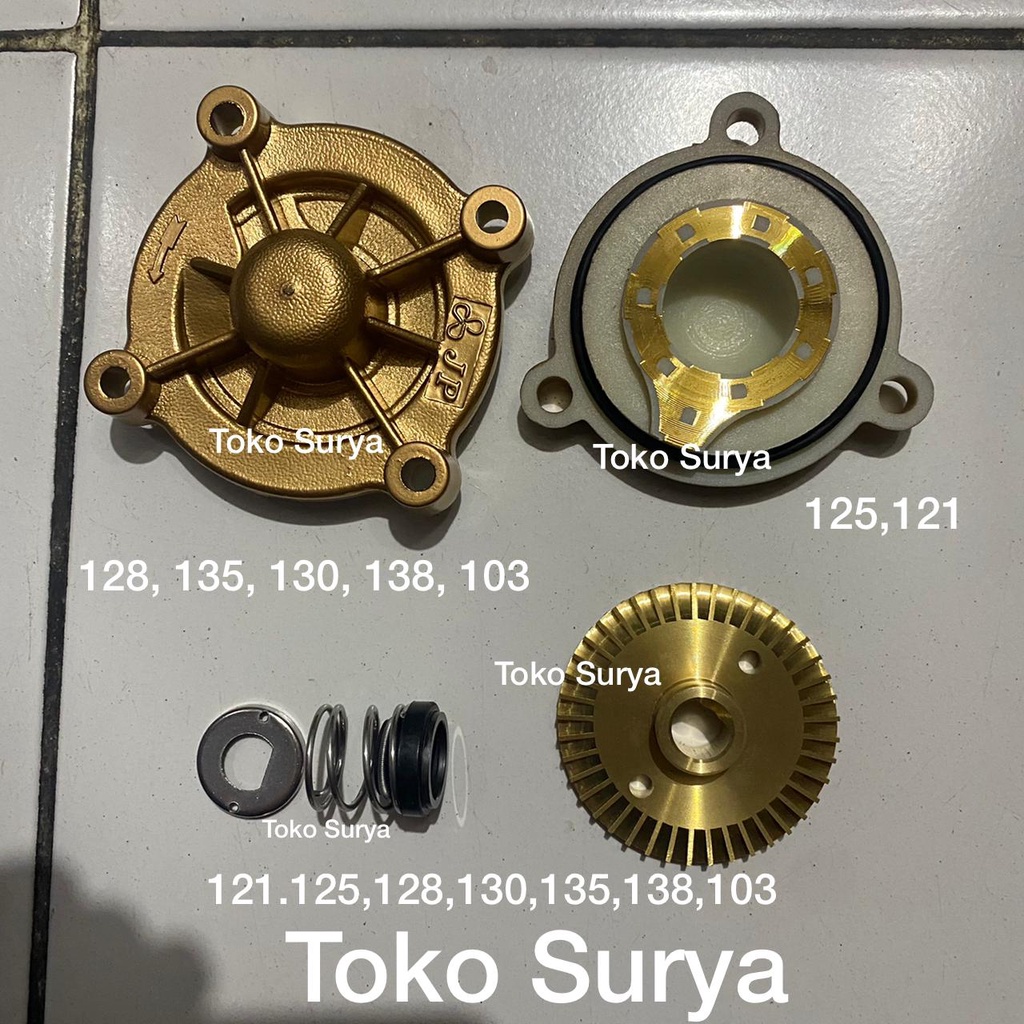 SPARE PART SHIMIZU 100 WATT - CASING COVER SHIMIZU IMPELLER SHIMIZU MECHANICAL SEAL ORING SHIMIZU