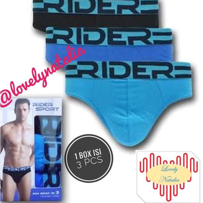 Rider Sport Celana Dalam / CD R762B / 1 box= 3Pcs - M