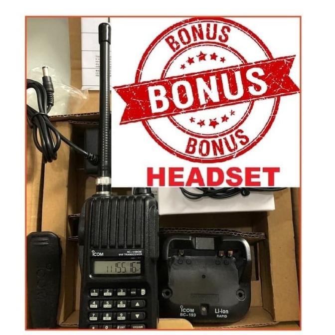 Ht Radio Walky Talk Icom V80 / Icv80 / Ic-V80 V 80 V80E Lithium Vhf