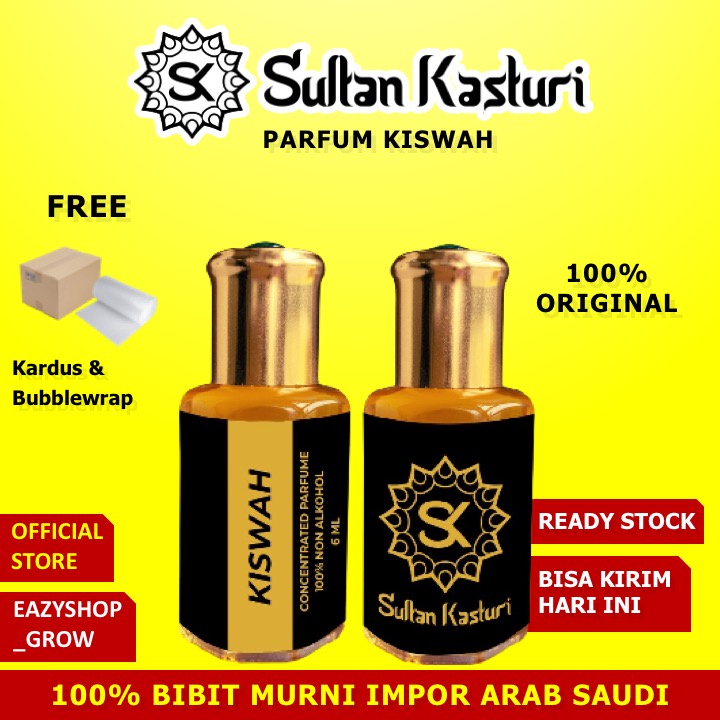 [COD] 100% Sultan Kasturi Kiswah Parfum Sholat Kiswah Minyak Wangi Kiswah Ka'bah Original Sultan Kas