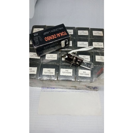 bohlam lampu depan tembak /halogen h3 12v 100 waat merk Tokai Denso,/ opaluk