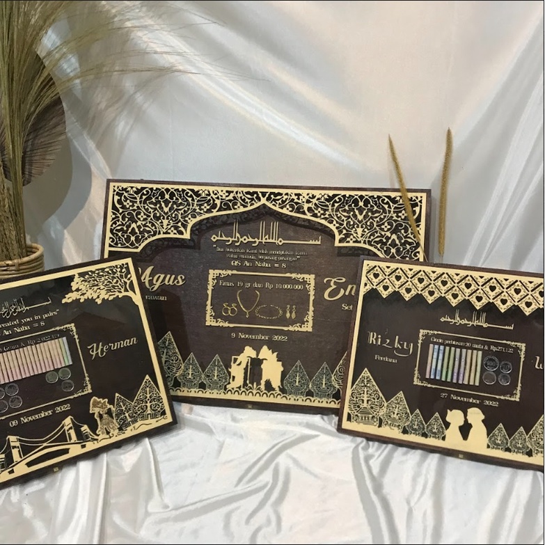ANZ1 Mahar laser cutting 40 X 60  CM Mahar Laser Plywood Akrilik
