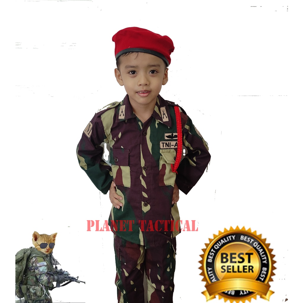 BAJU LORENG KOPASUS ANAK-SERAGAM LORENG KOPASUS ANAK-SERAGAM KARNAPAL GROSIR