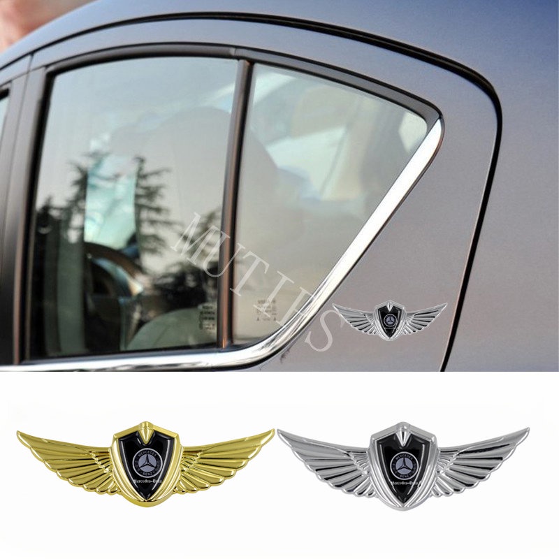 Stiker Emblem Logo Mercedes Benz 3D Bahan Metal Untuk W212 W204 W220 W206 W124 W213 W218 W222 W207 W211 W205