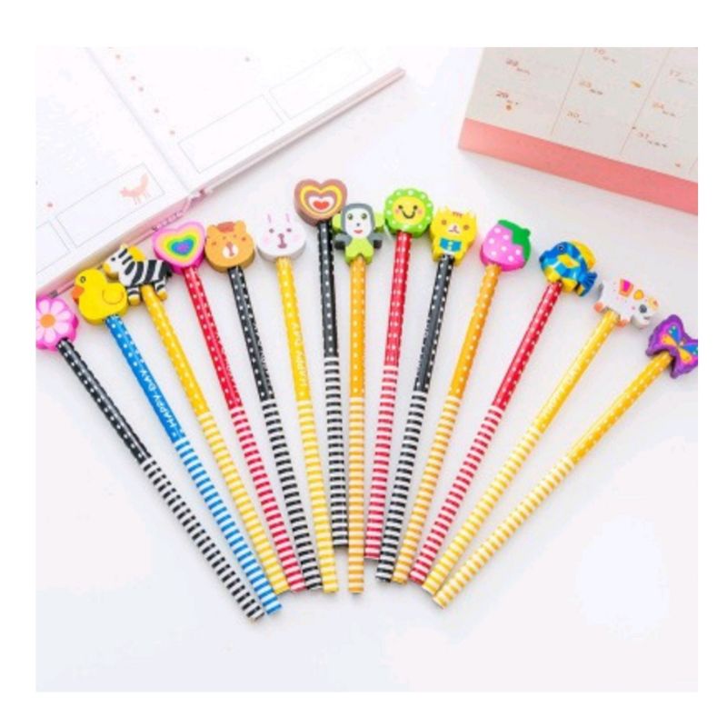 

Pensil Karakter + Penghapus Pensil Lucu Ada penghapus Pensil Fancy Pensil Unik Karakter Souvenir