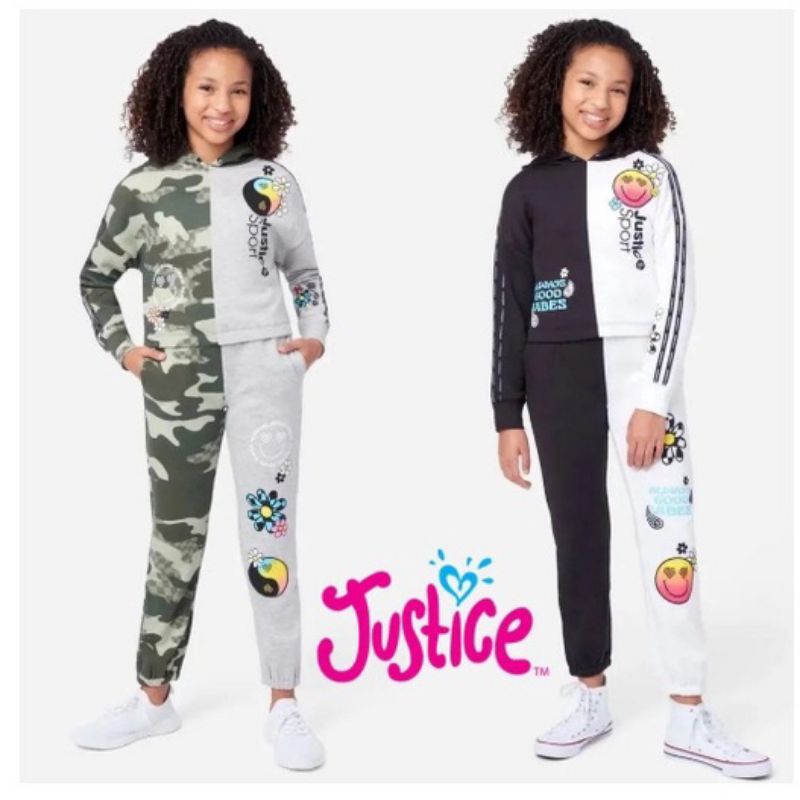 Setelan Sweater Jogger Anak Perempuan Justice