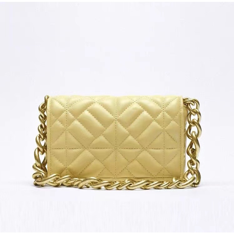 TAS WANITA ZARAA ZR QUILTED SHOULDER BAG TAS BAHU HAND BAG TALI RANTAI WITH CHAIN FASHION IMPORT PREMIUM #3165