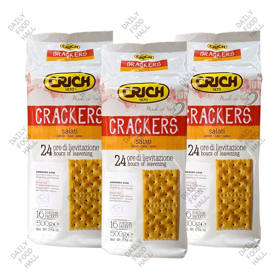 Jual Crich Crackers Salati / Crich Crackers Salted / Biskuit Asin Crich ...