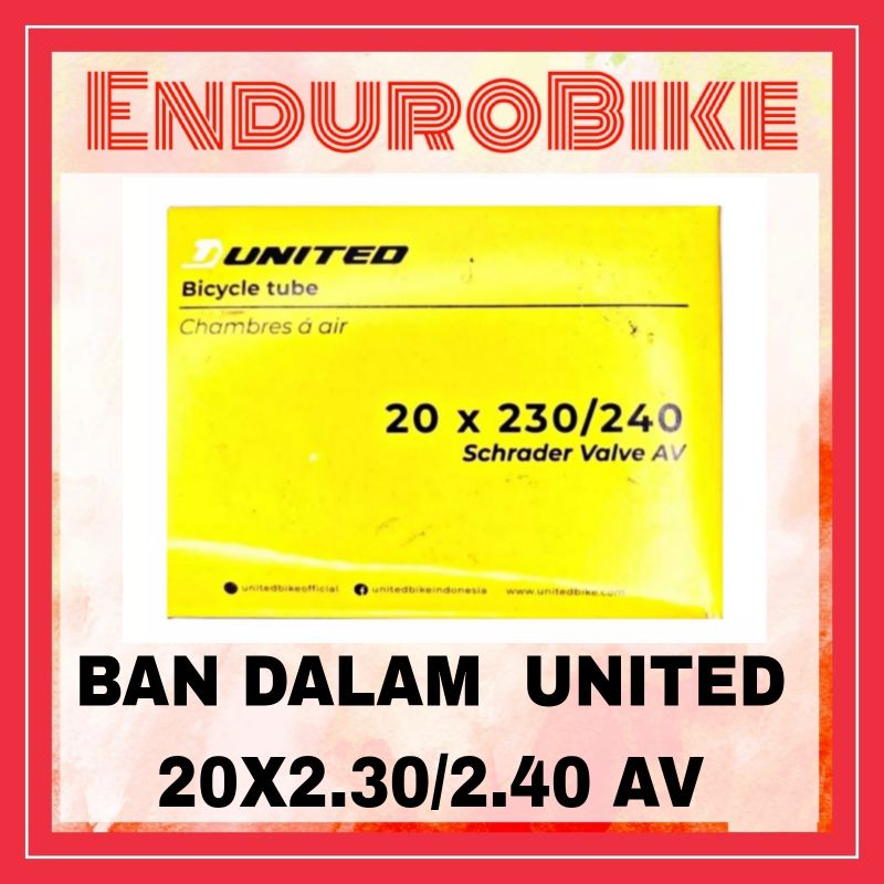 BAN DALAM UNITED 20X230 240 20 230 240 AV PENTIL MOTOR ENDUROBIKE