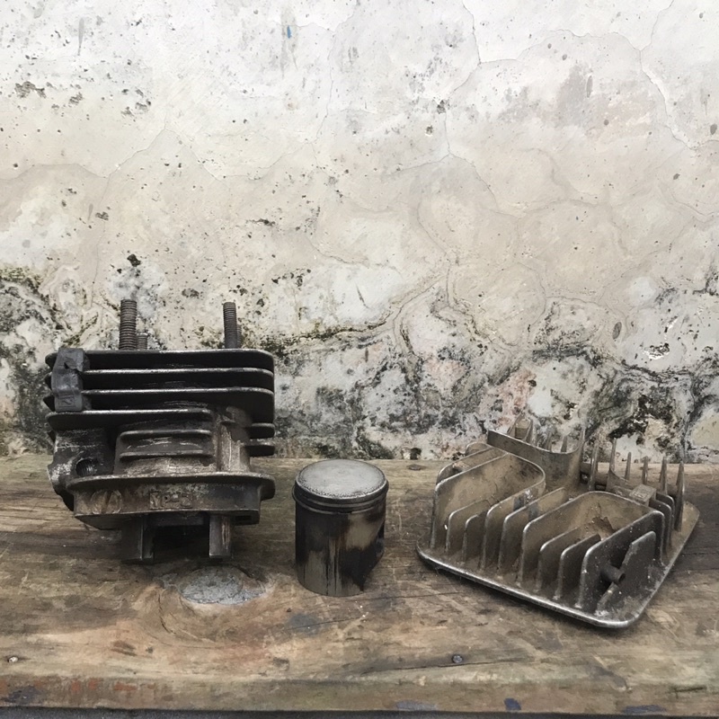 cylinder blok boreng yamaha force 1 F1z FizR Yp2 os 25 no porting no OB komplit piston head original