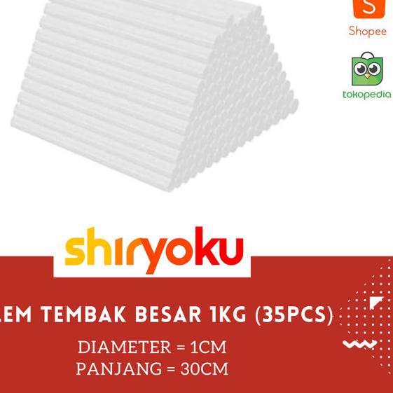 

ISI REFILL LEM TEMBAK BESAR 1 KG @ 35 STICK GLUEGUN LEM BAKAR BESAR - - BESAR KILOAN