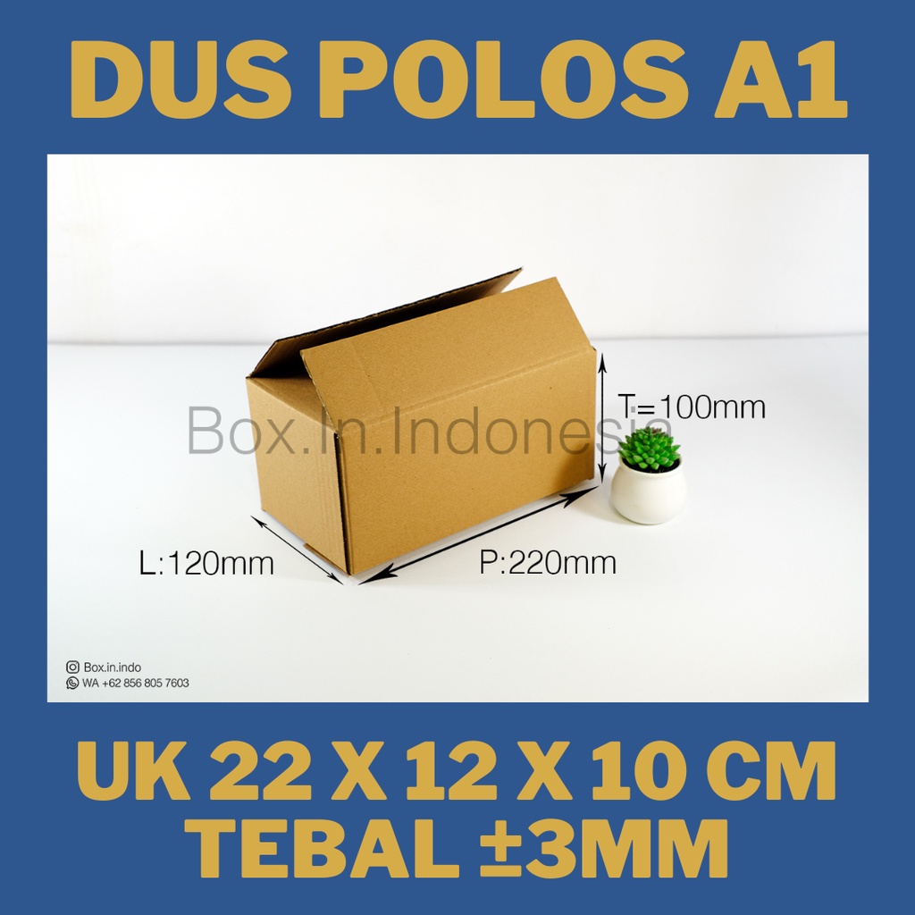 

Dus 22x12x10 cm Baru Polos Packing Kardus Kerdus Paking Box Coklat Boks A1