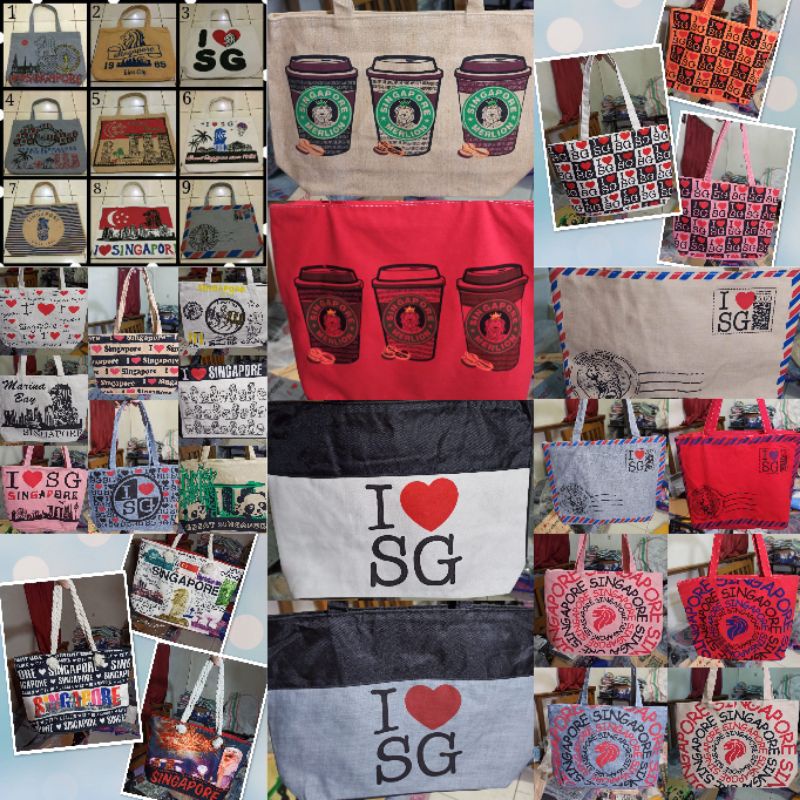 Tas Oleh Oleh Singapore - Tas Tote Bag Singapore ORIGINAL