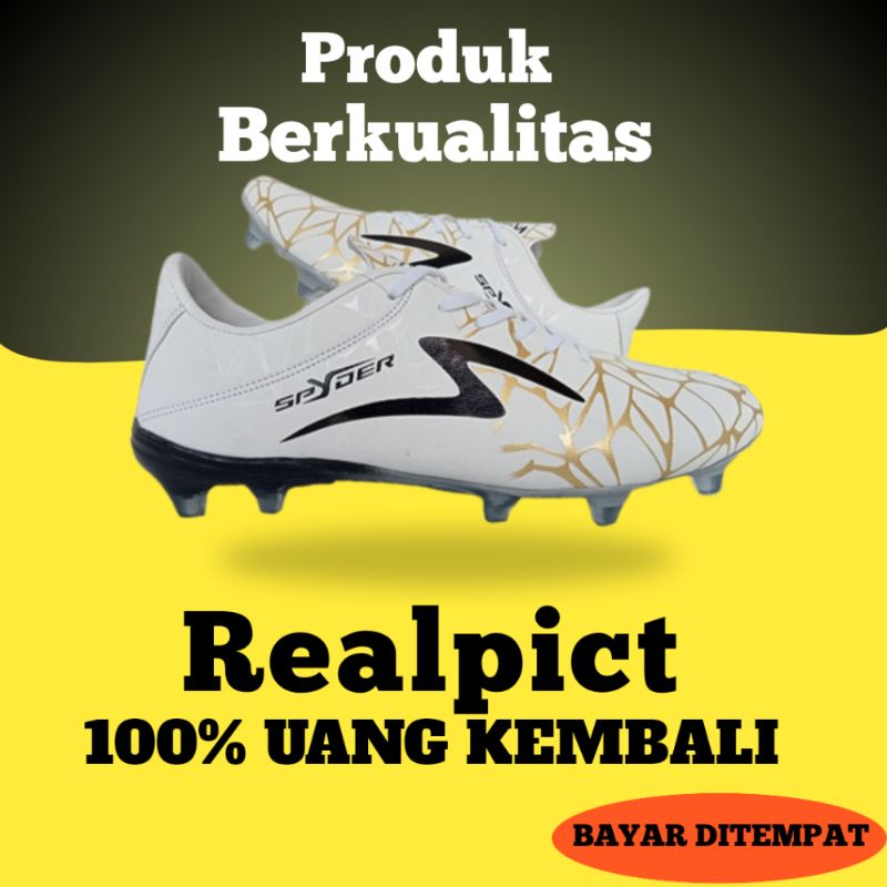 SEPATU BOLA SPECS ORIGINAL SPYDER FG HITAM pria dewasa murah spatu bola sepatu sepakbola specs