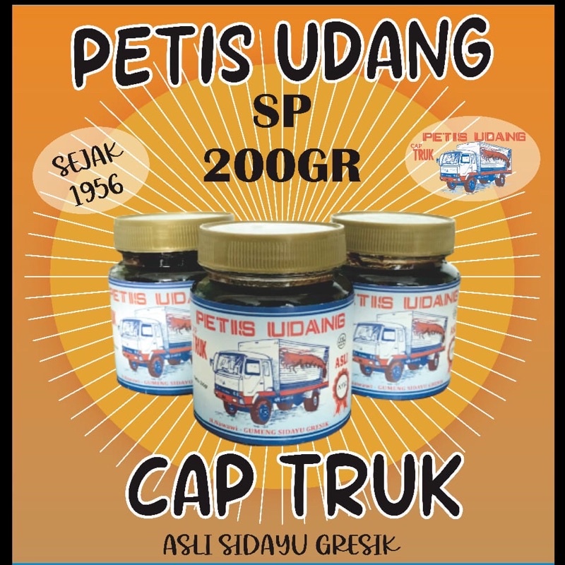 

Petis Udang Cap Truk Kualitas SP (200gr)
