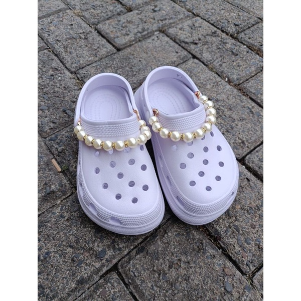 Bae Clog Anak Sandal Perempuan 5188-20 Free Mutiara dan Jibbitz / Sepatu Sandal