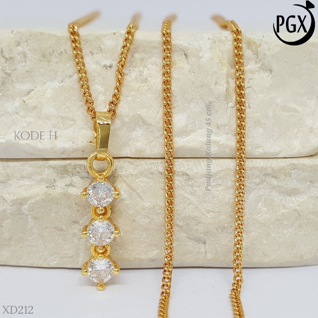 PGX Kalung Wanita Xuping Perhiasan Lapis Emas Aksesoris Fashion Premium - XD212