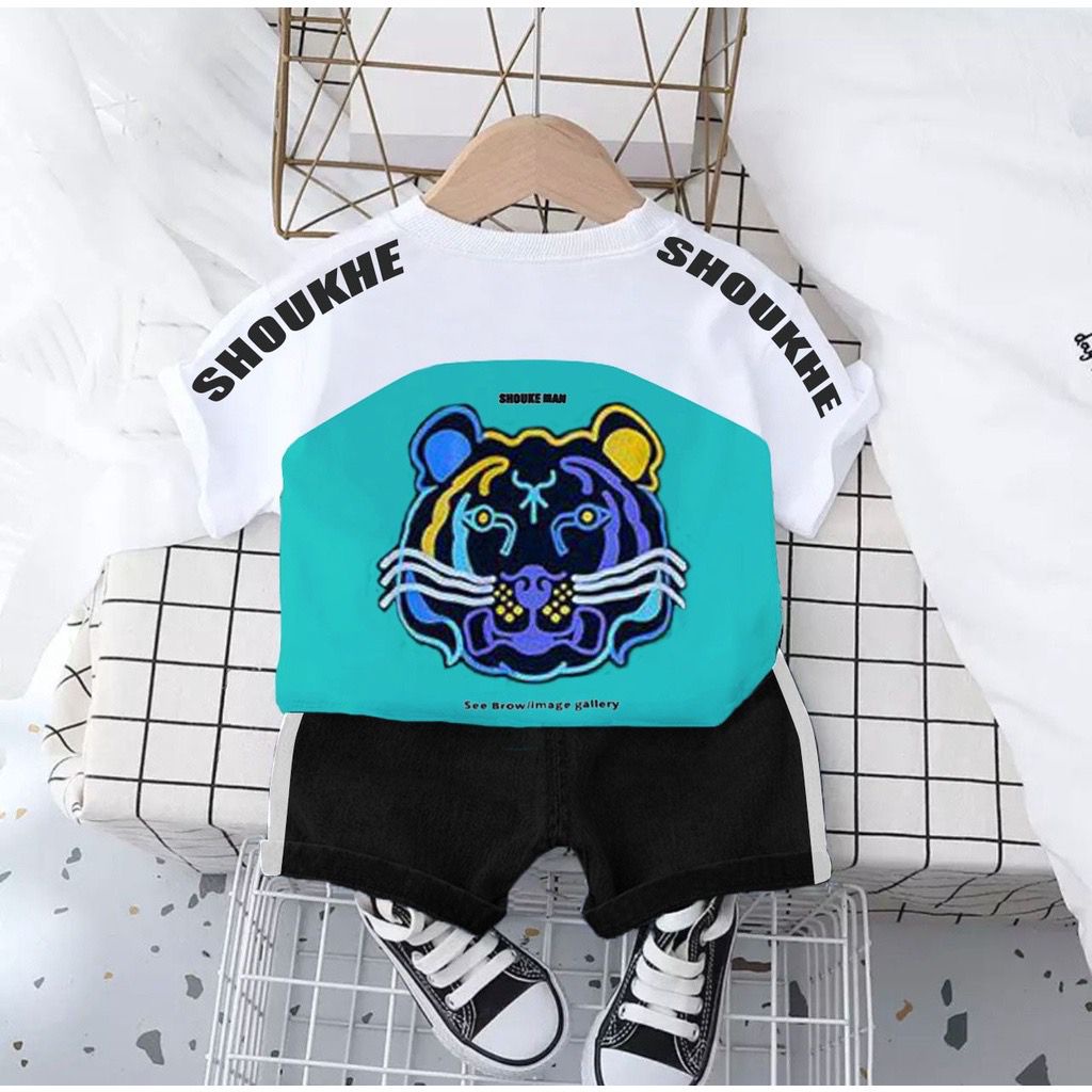 SETELAN BAJU ANAK MOTIF SHOUKHEE OUTFIT BAJU ANAK LAKI-LAKI DAN PEREMPUAN 1-5THN - FASHION BAJU ANAK TERBARU TERPOPULER TRENDY KEKINIAN SETELAN ANAK BEST SELLER