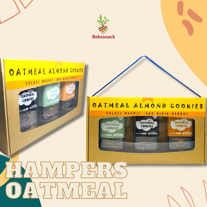 

Hampers Oatmeal Almond Cookies / Gift / Eksklusif Isi 3 Sku 1460
