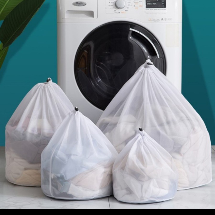 Laundry Bag Serut Jaring Baju Kotor Kantong Mesin Cuci Bra Celana Home