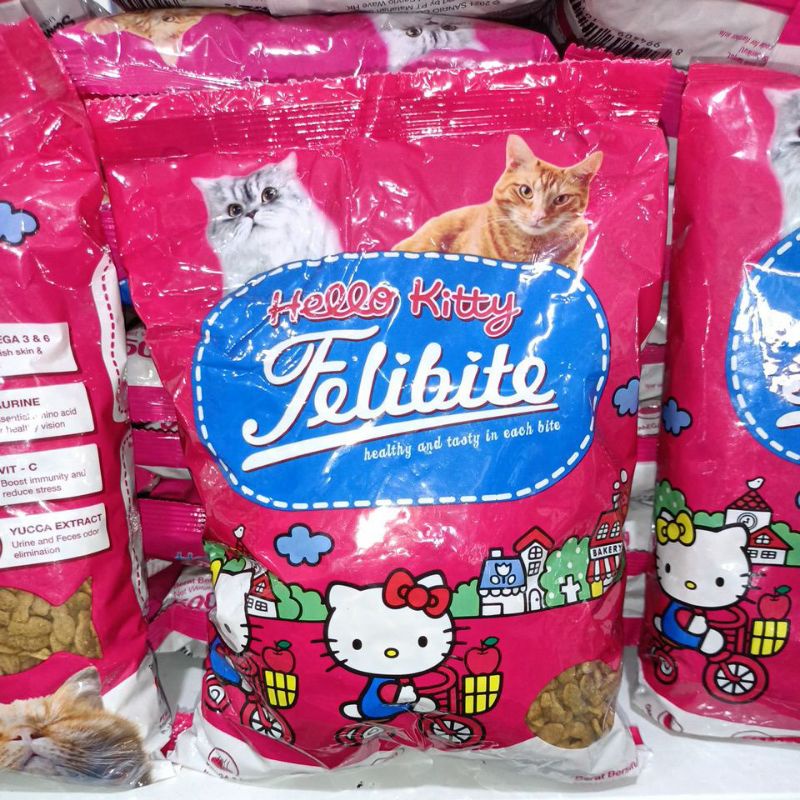 GRAB/GOJEK (paket 10kg) FELIBITE CAT KIBBLE IKAN 500g Freshpack/ makanan kucing / felibite ikan